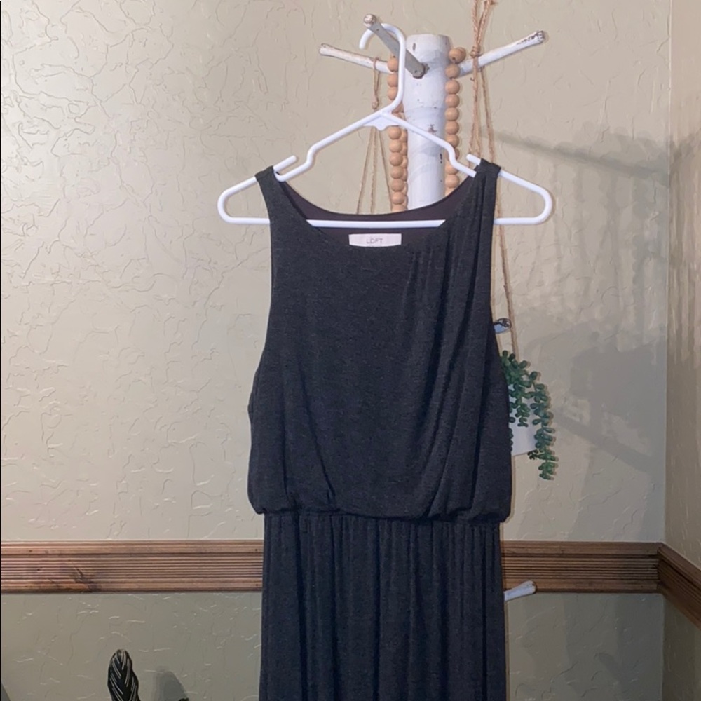 Gray maxi dress